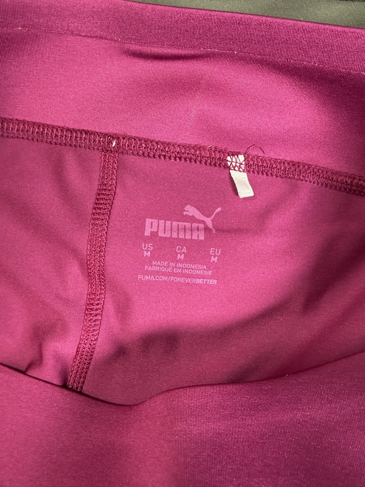 PUMA Skort brand and size label