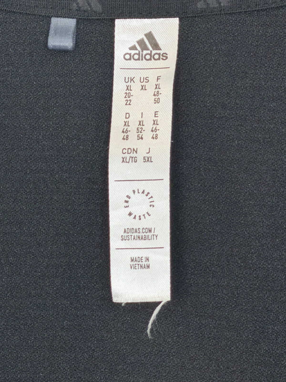 Adidas tops, brand and size label