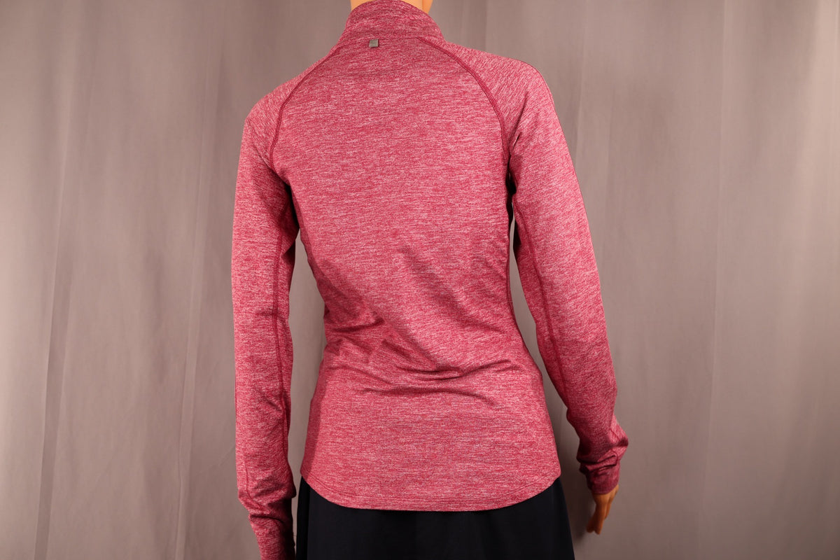 Nike Long-Sleeve Half-Zip, Raspberry Heather, back