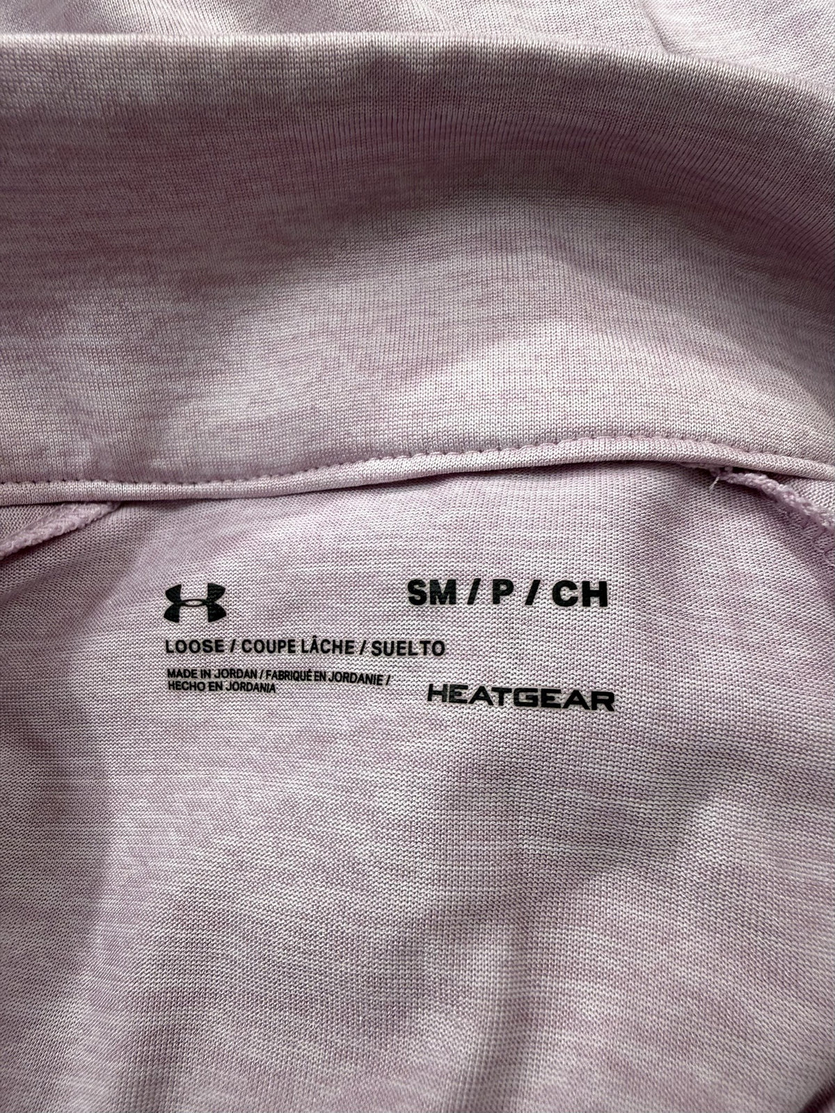 Under Armour Long-Sleeve Half-Zip brand and size label