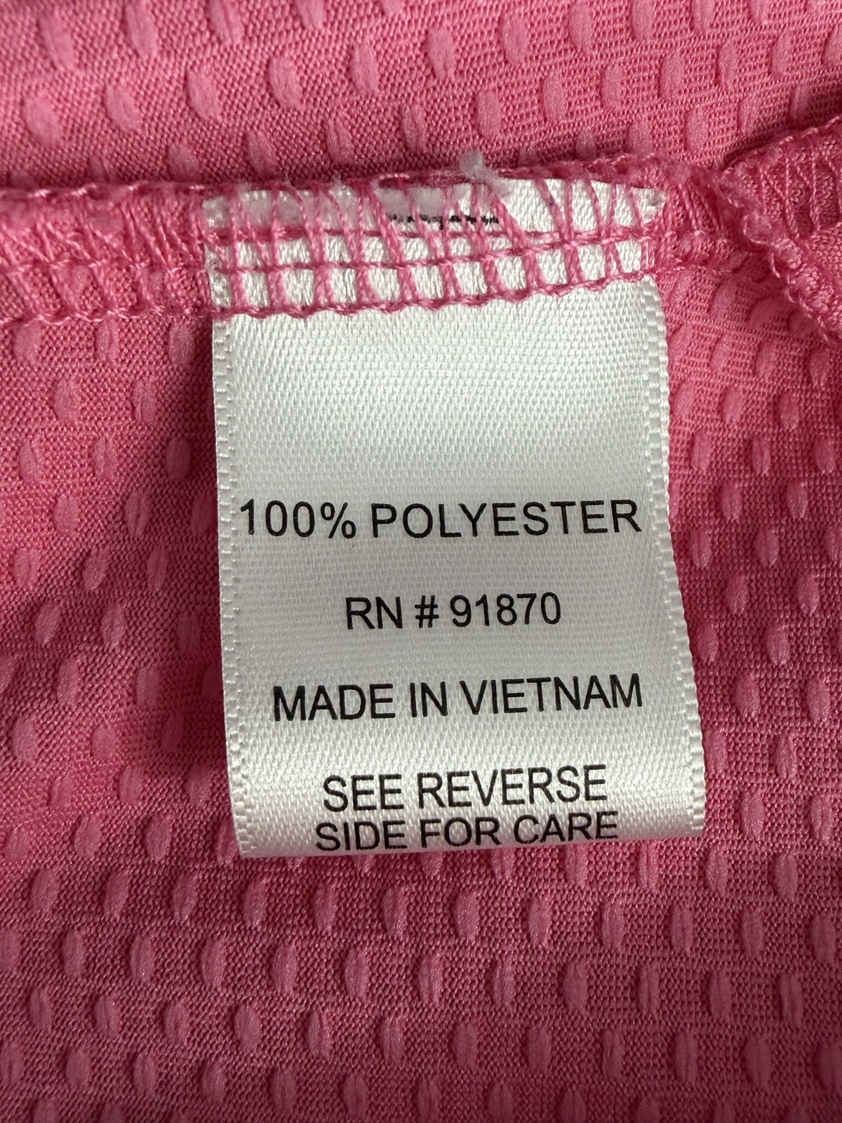 fabric content label