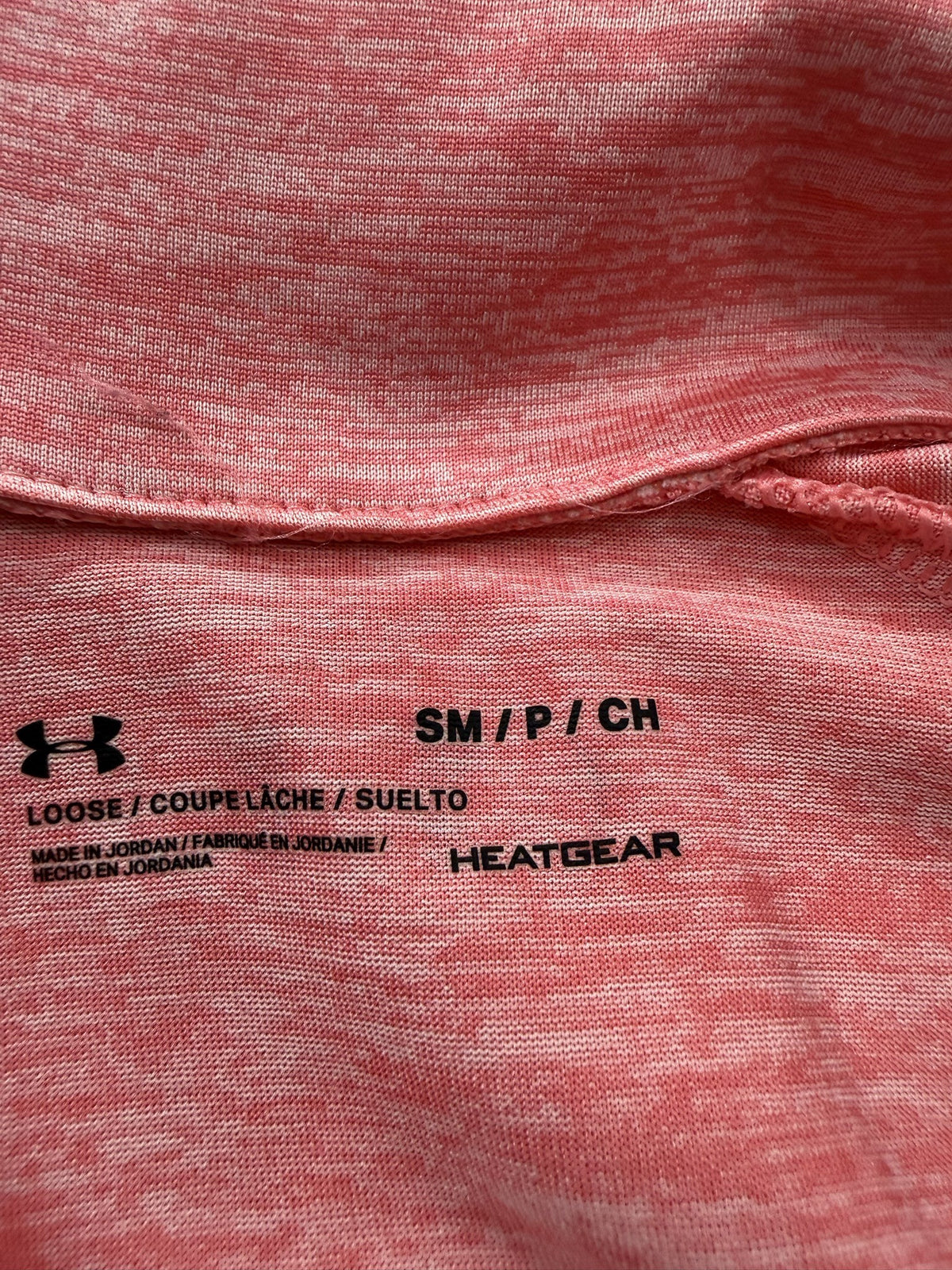 Under Armour Long-Sleeve Half-Zip brand and size label