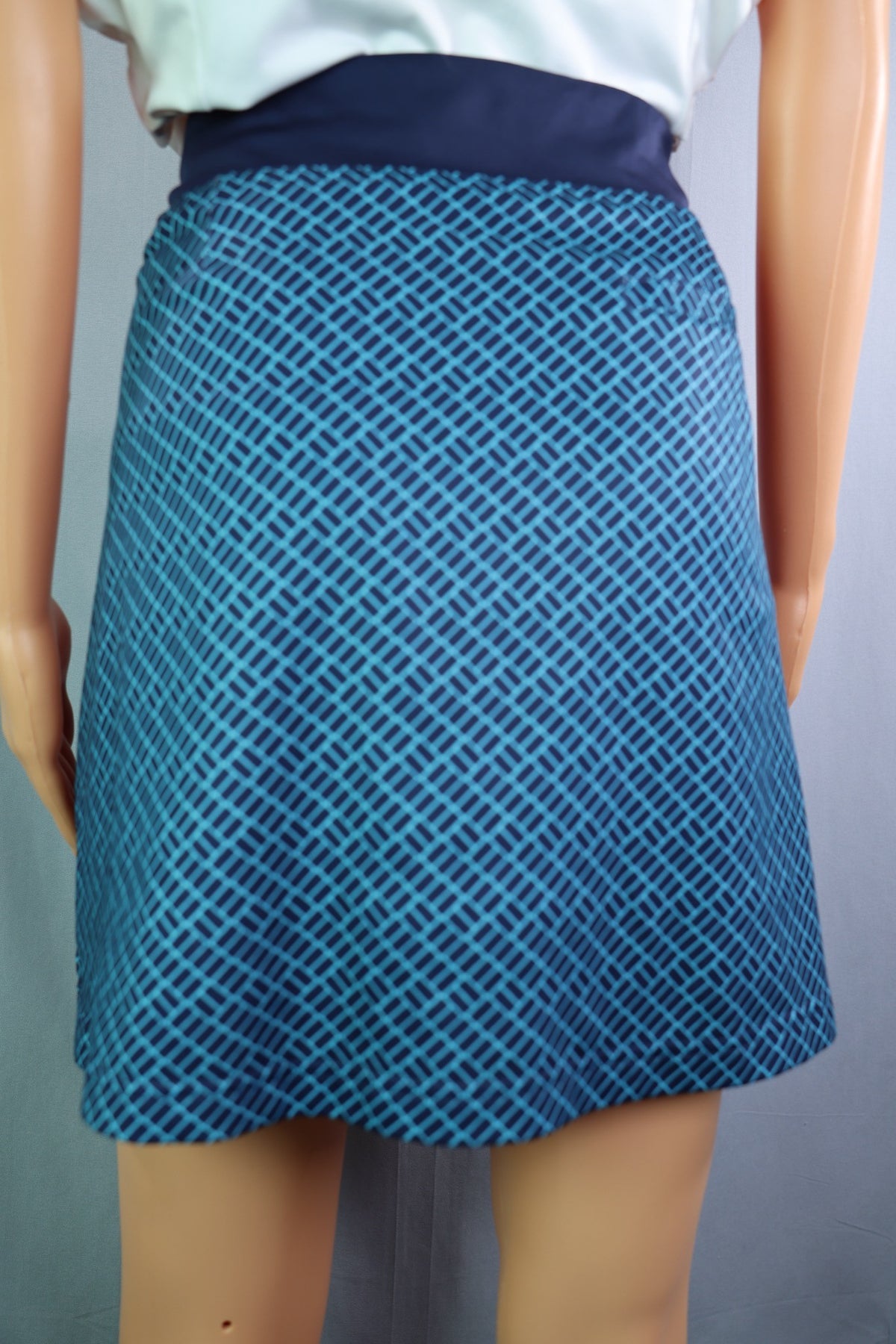Callaway Skort Navy Teal Print - back