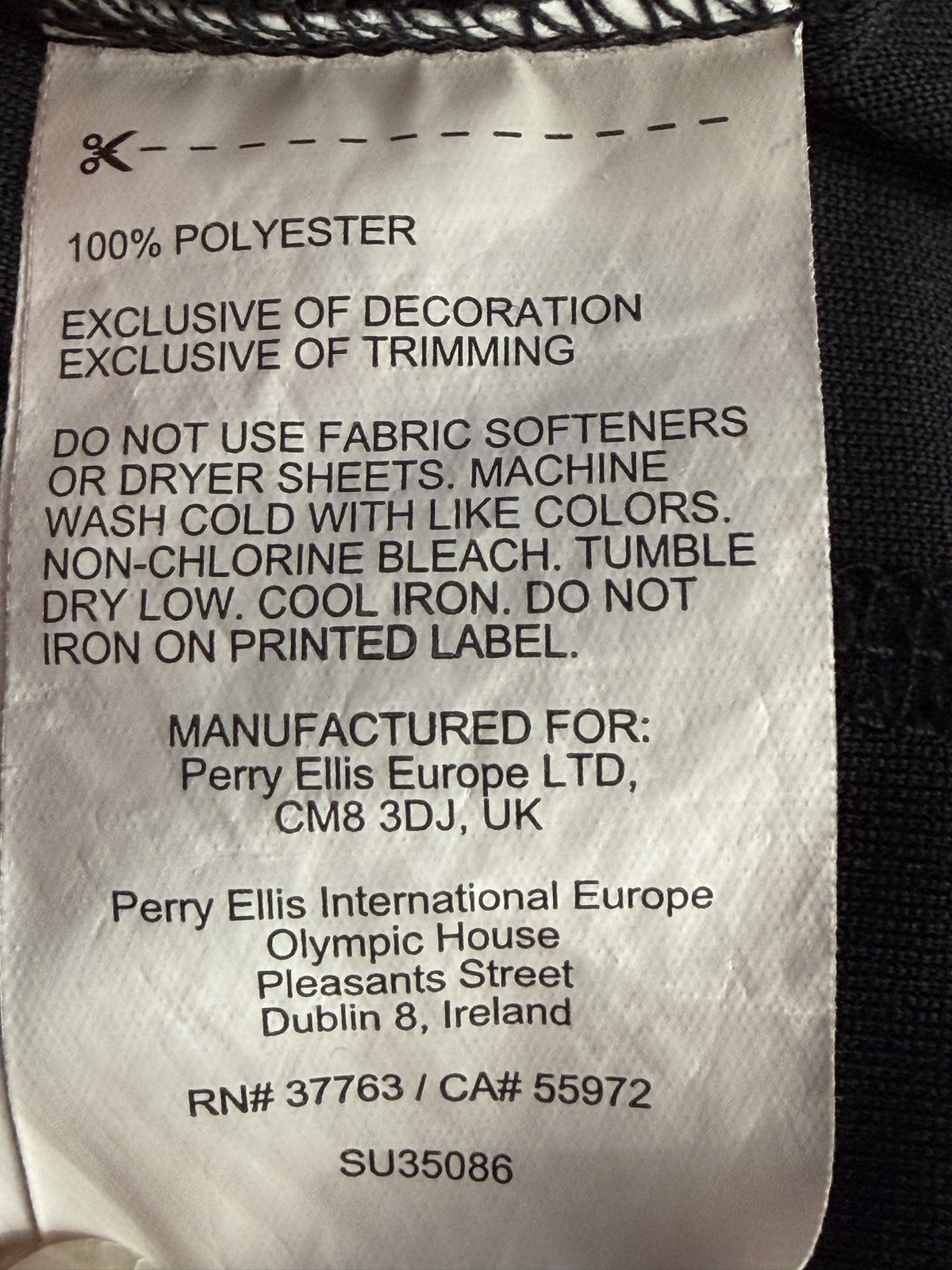 care label