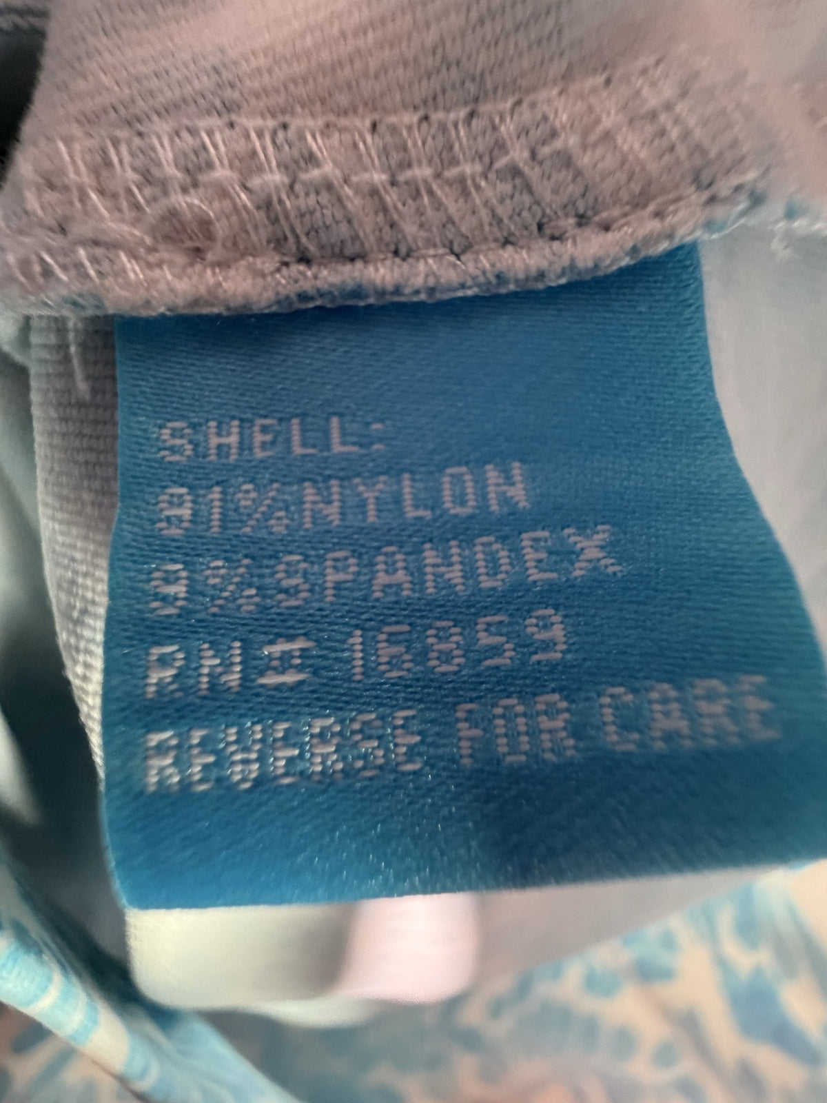J.McLaughlin Sleeveless Top care and fabric label