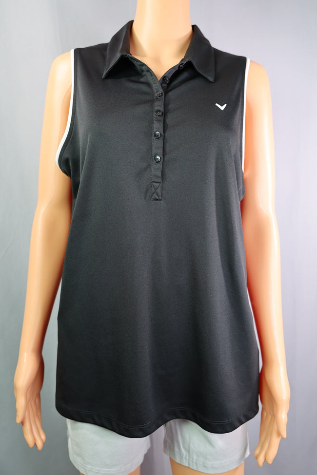 Callaway Top, Black/White, Size XL