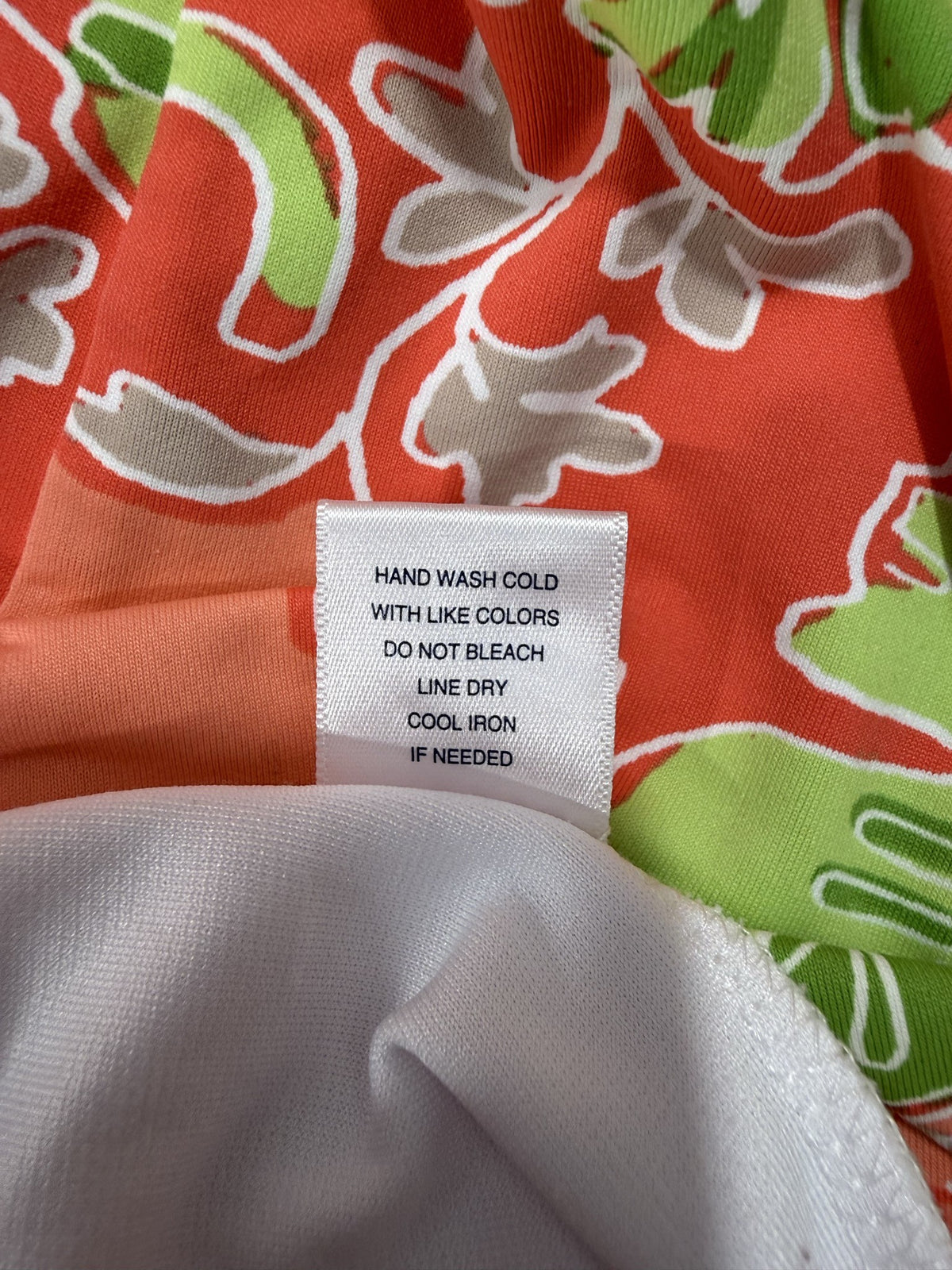 Sunsets & Sweet Tea Skort care and fabric label