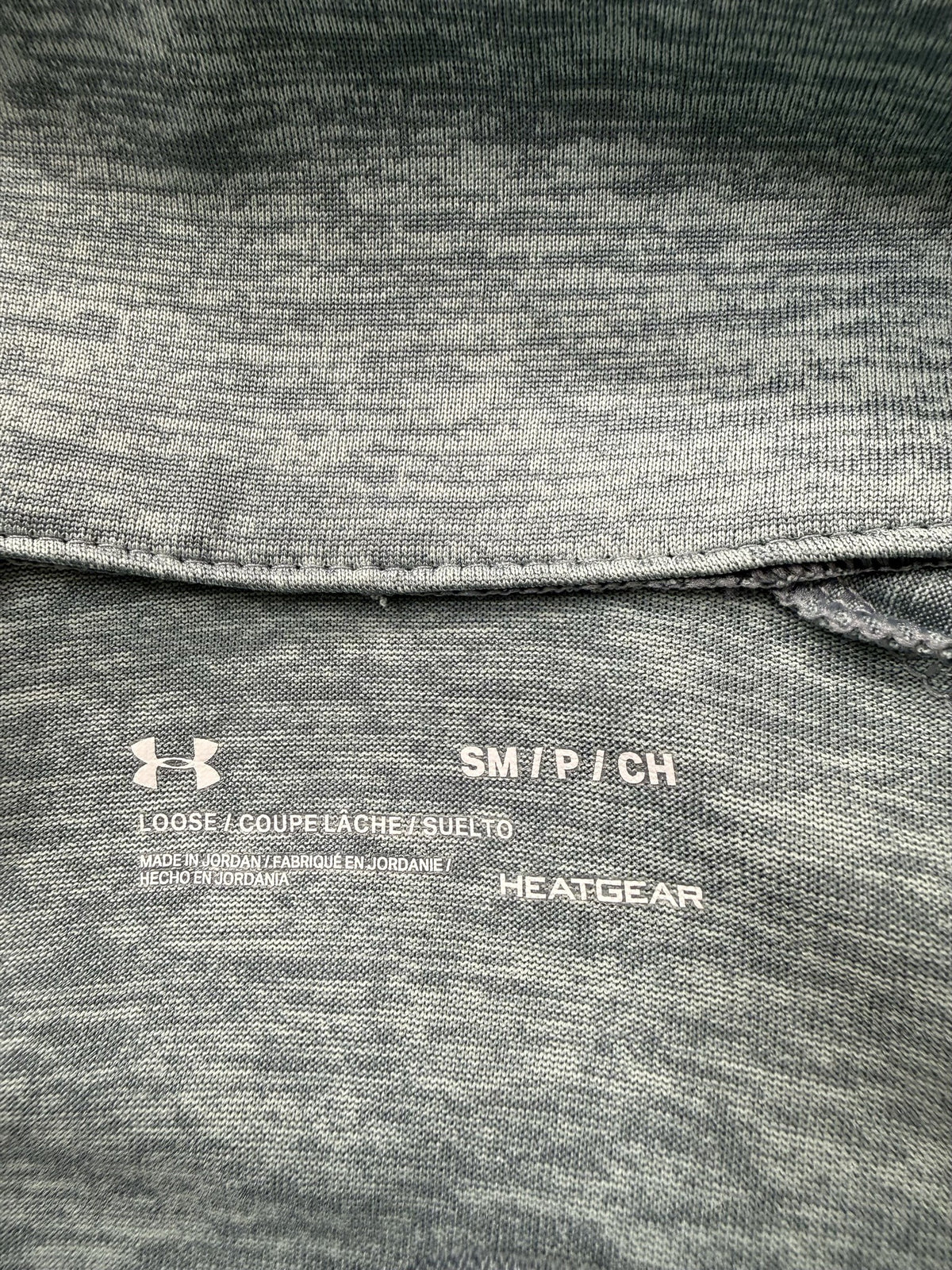 Under Armour Long-Sleeve Half-Zip brand and size label