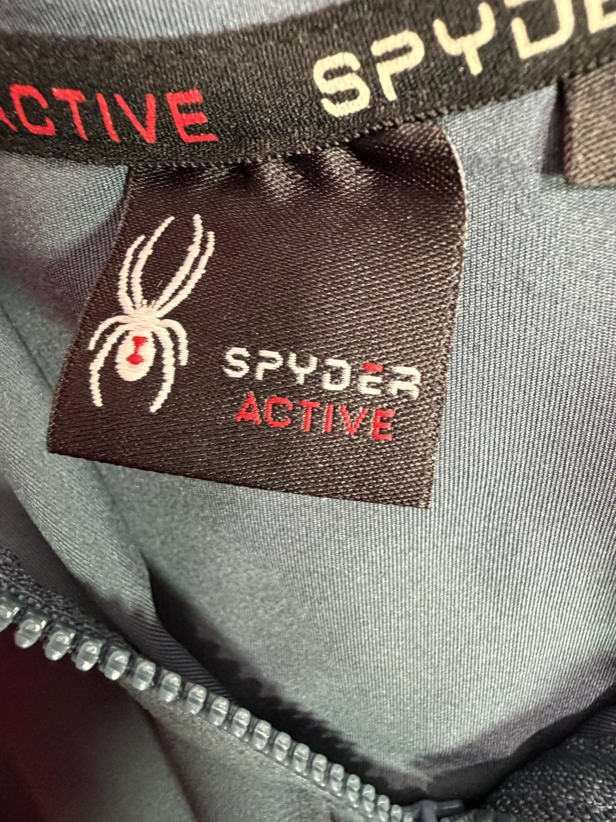 Spyder Hooded Full-Zip Jacket care and fabric label