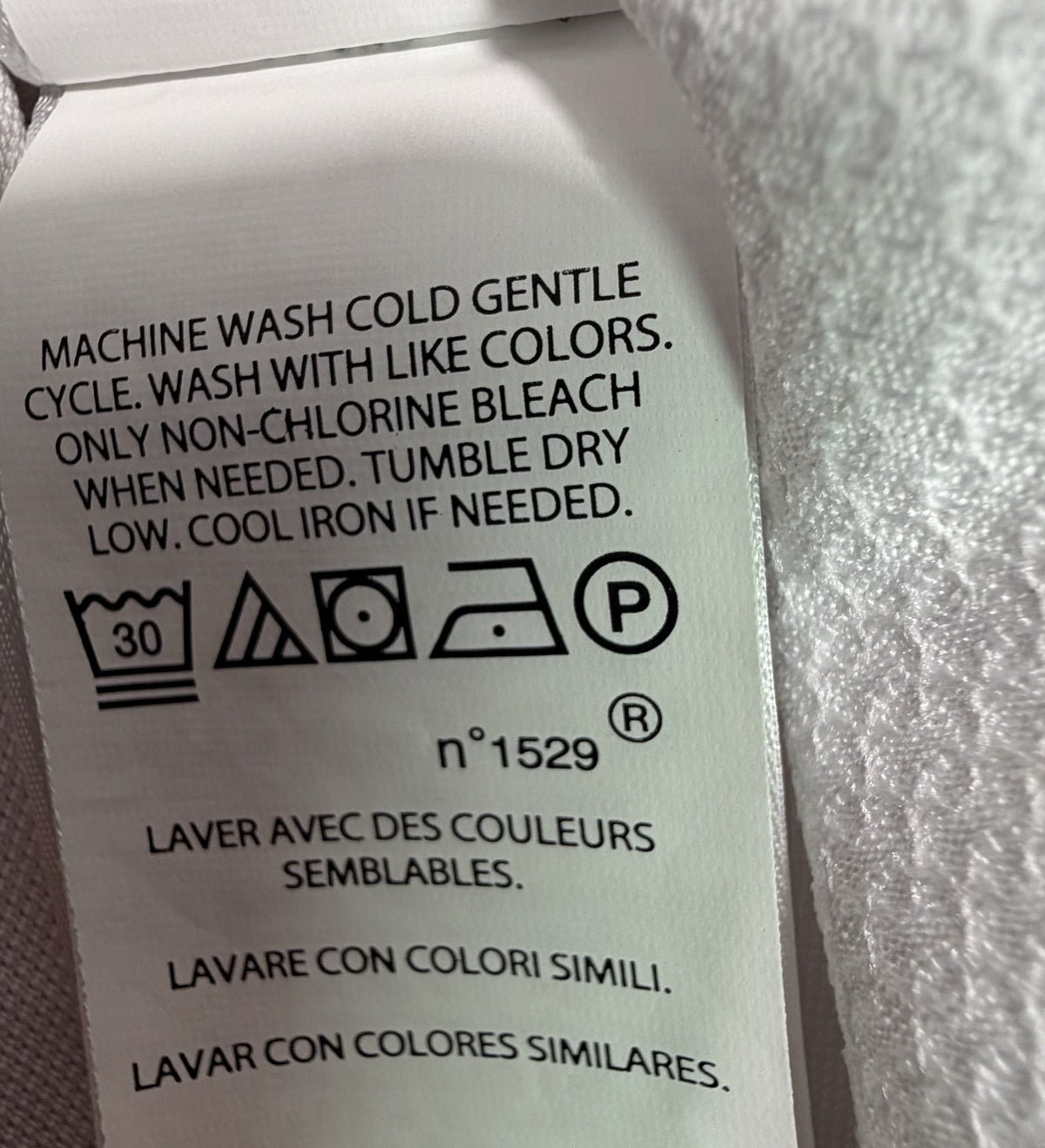 Ralph Lauren RLX Sleeveless Quarter-Zip care and fabric label