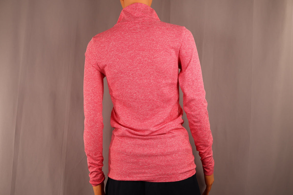 Nike Long-Sleeve Half-Zip, Coral Heather, back