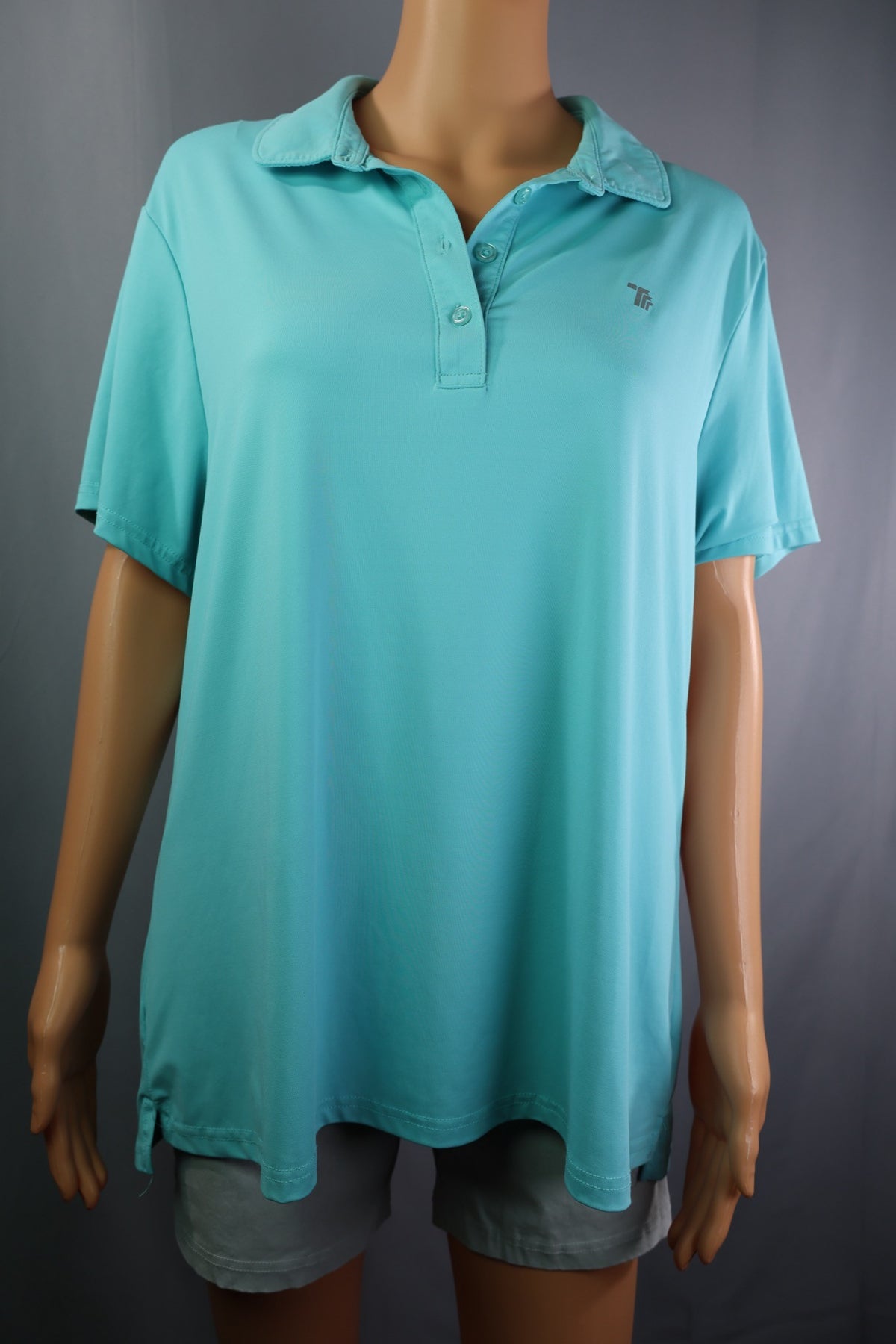 Mofiz Top, Aqua, Size XL - back