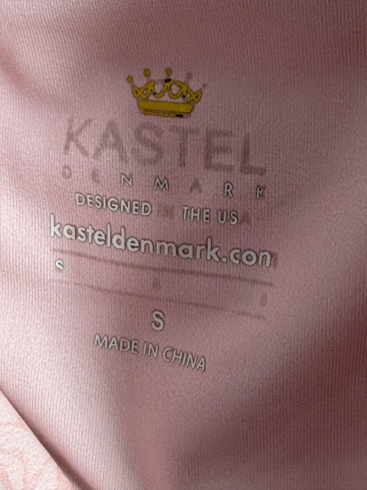Kastel Denmark Short-Sleeve Quarter-Zip brand and size label