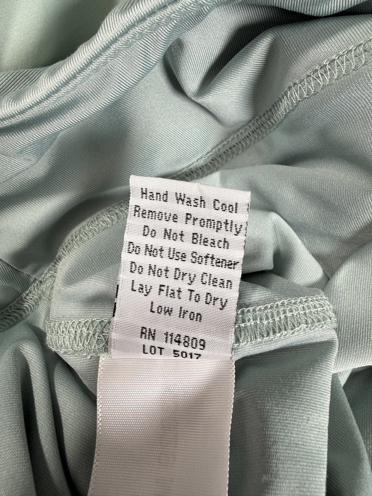 GGblue Skort care and fabric label