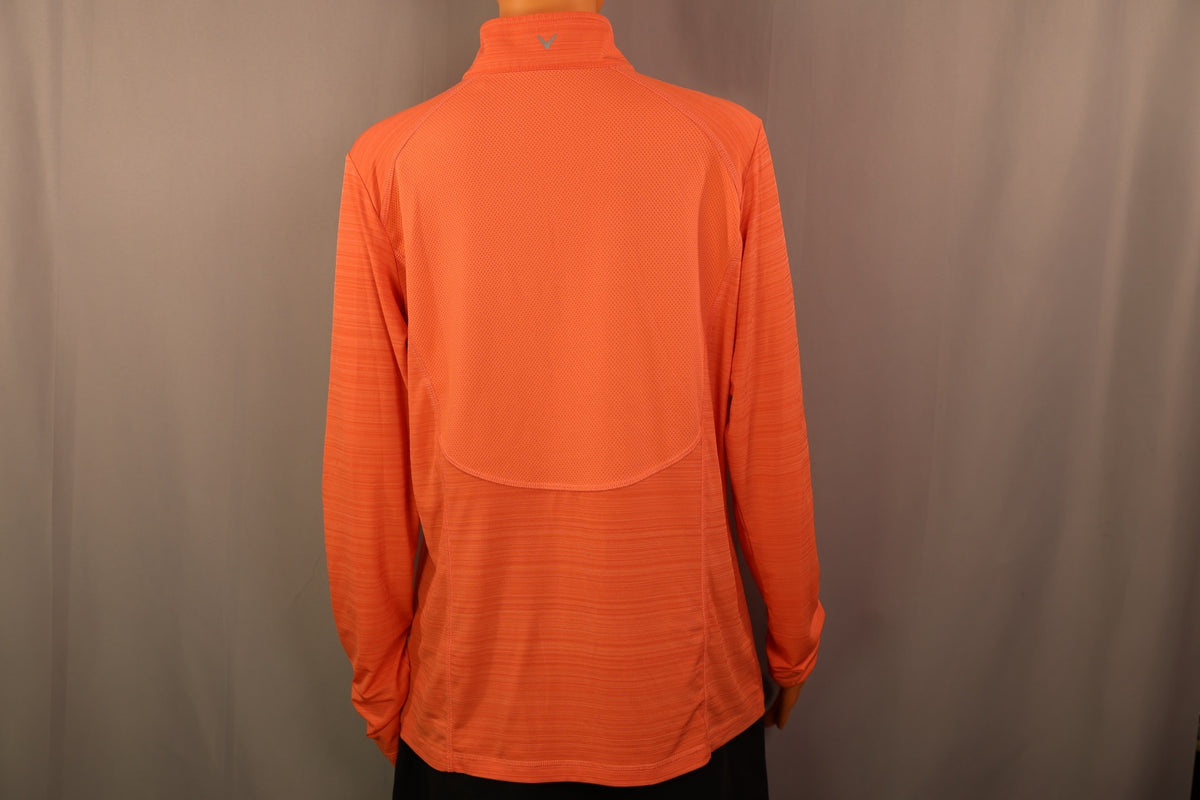 Callaway Long-Sleeve Quarter-Zip, Orange, back