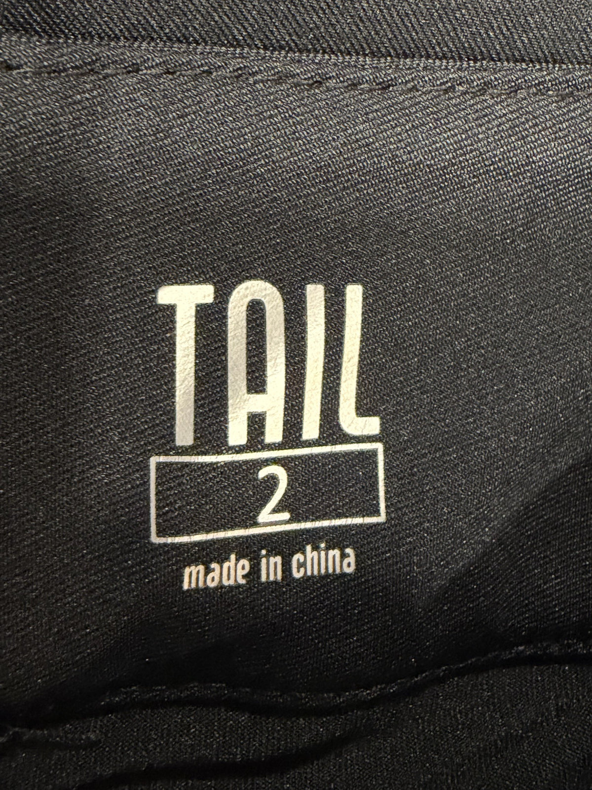 Tail Skort - brand and size label