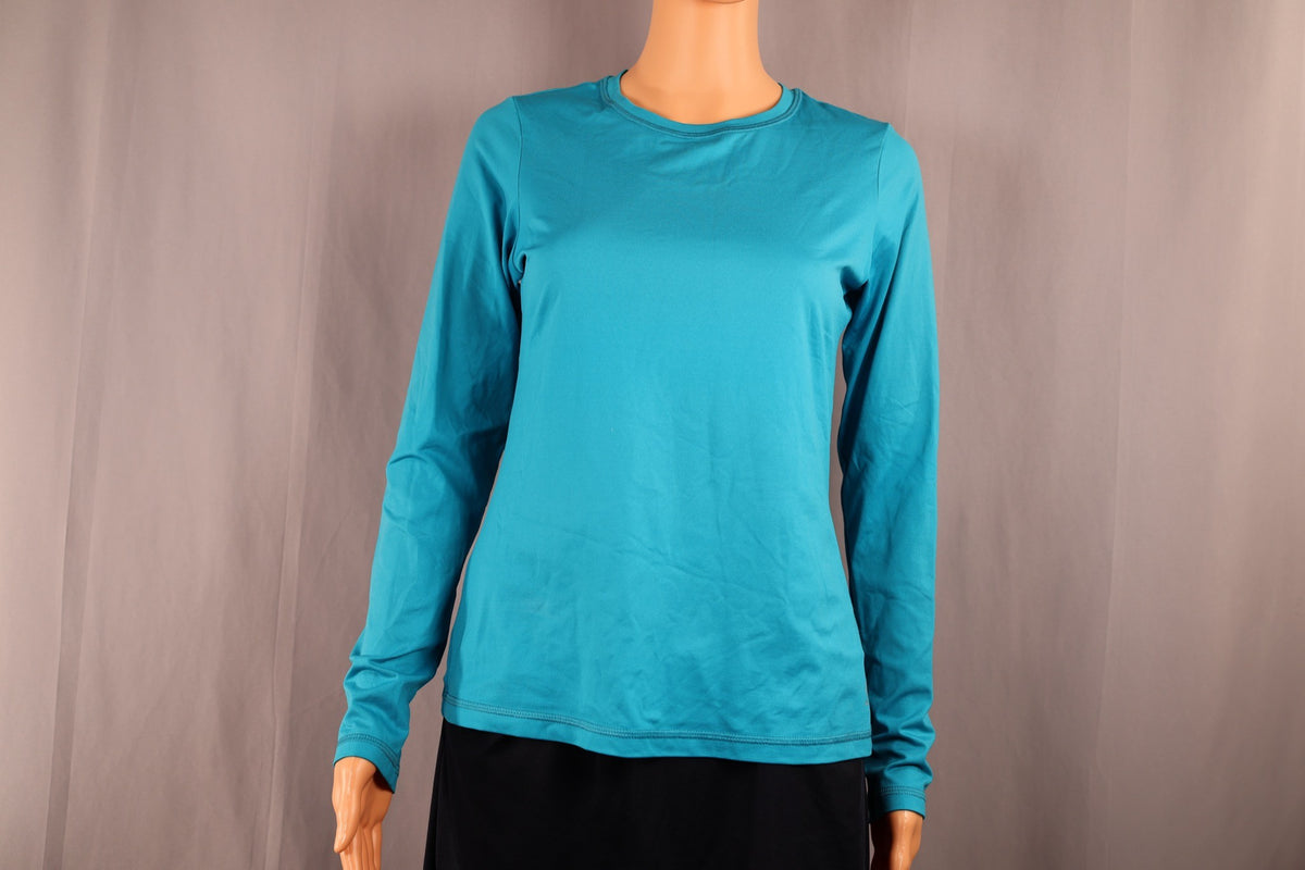 Sofibella Long-Sleeve Top, Teal, front
