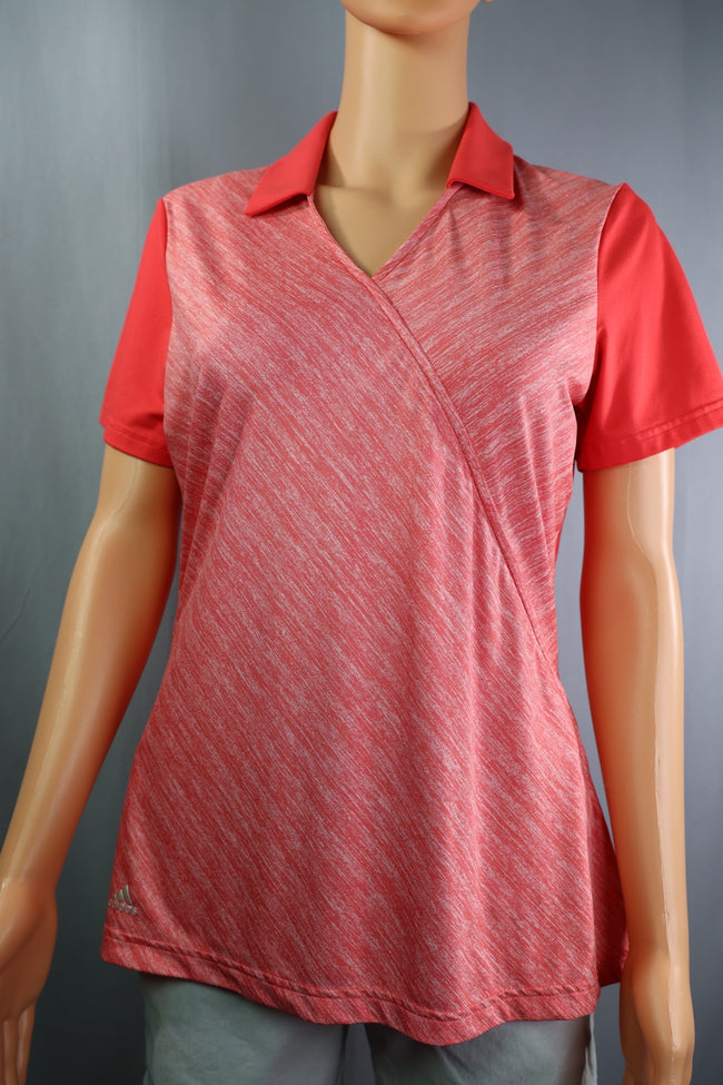 Adidas Polo, Red Heather, Size M