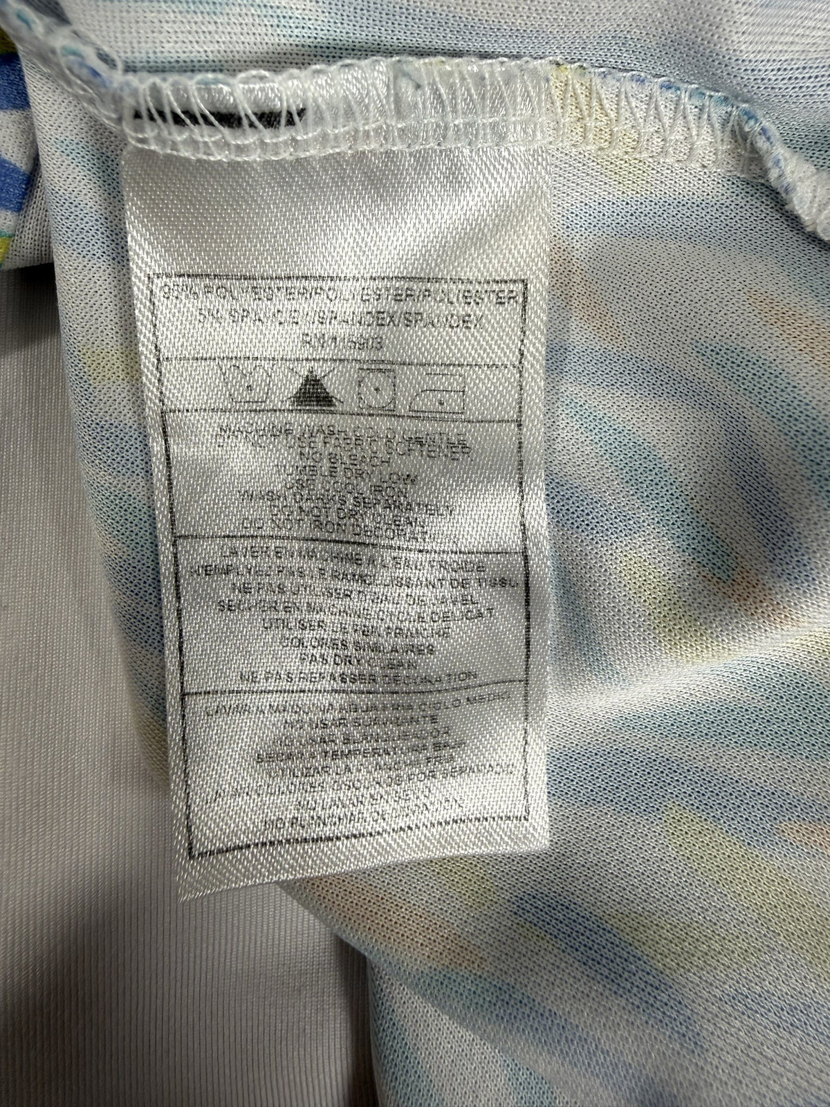 Bermuda Sands Skort care and fabric label