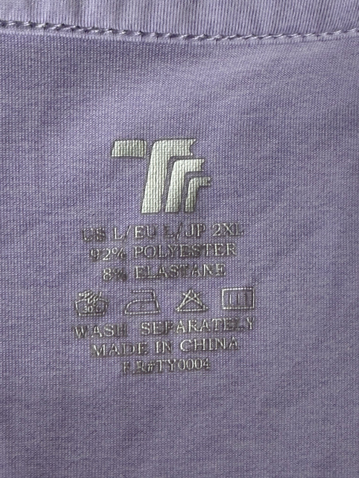 brand and size label