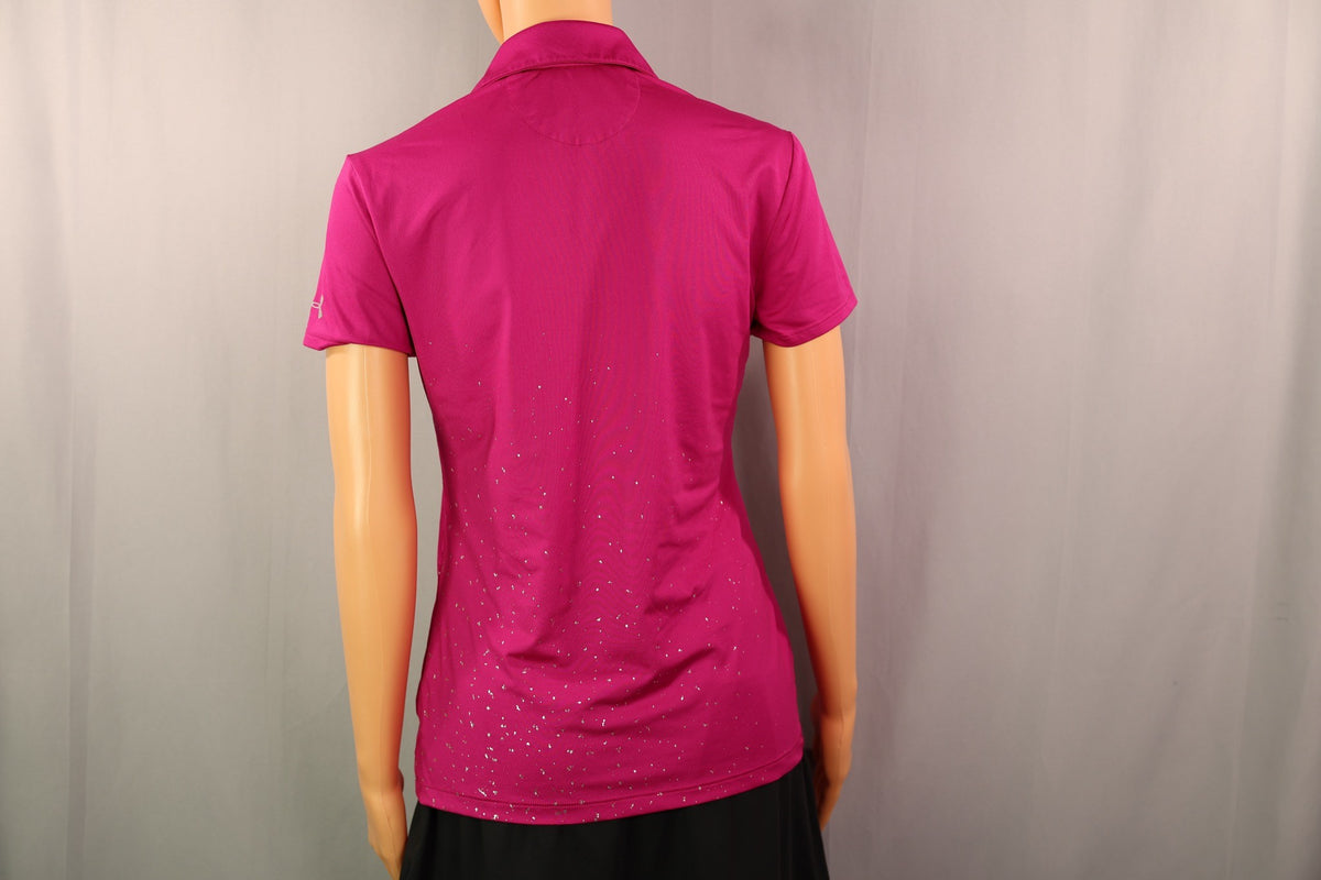 Under Armour Short-Sleeve Polo, Magenta, back