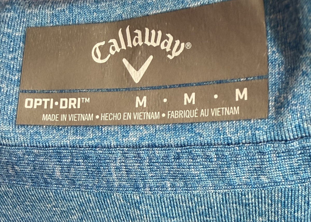 Callaway Sleeveless Polo brand and size label