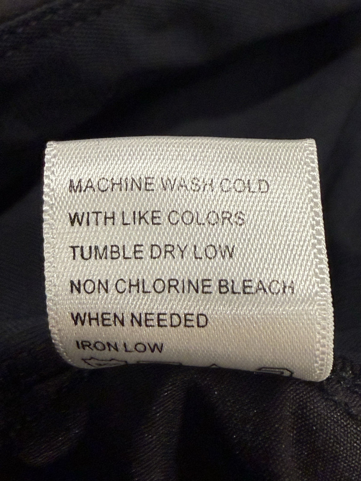 Tail Skort - care label