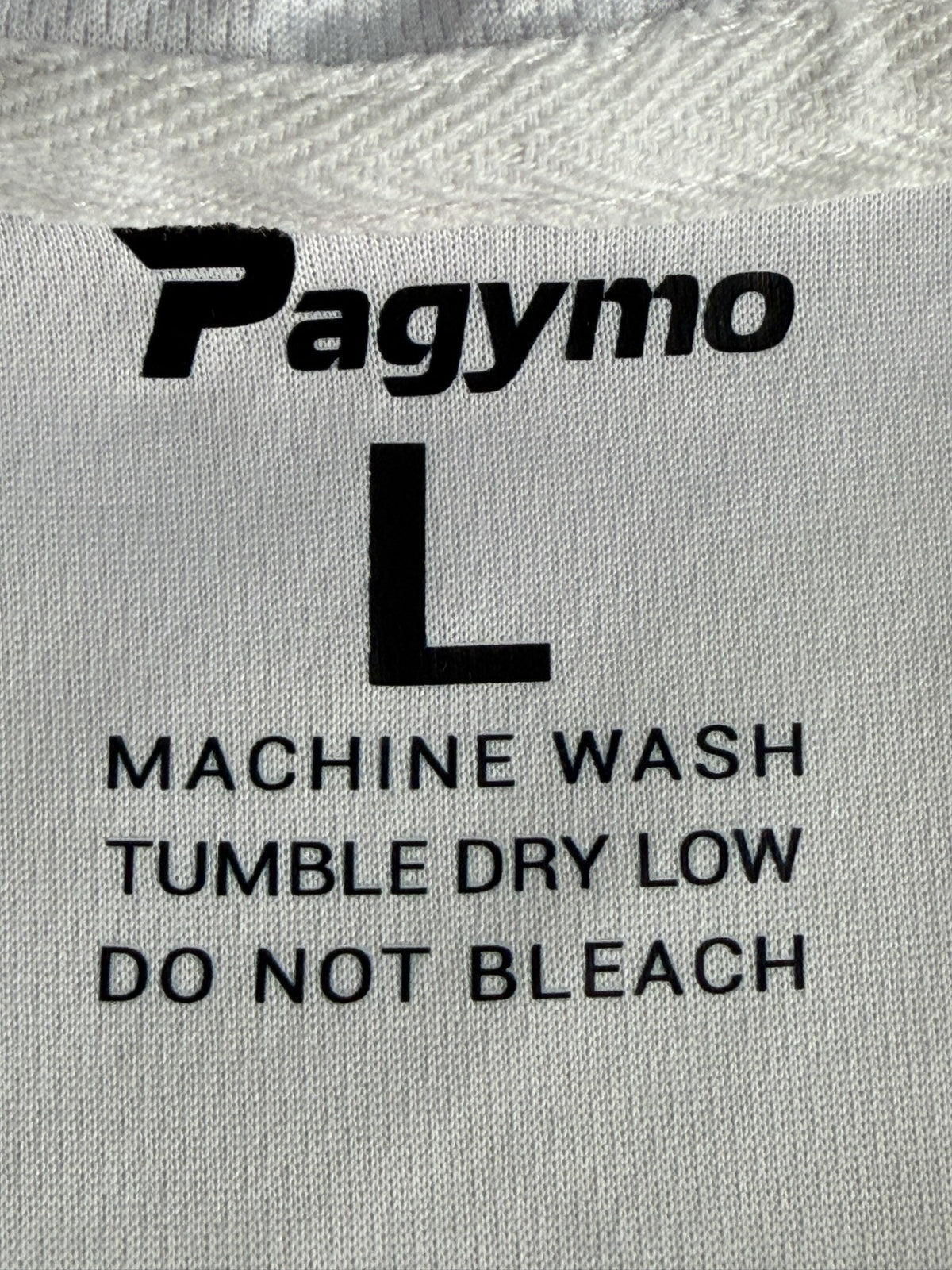 brand and size label