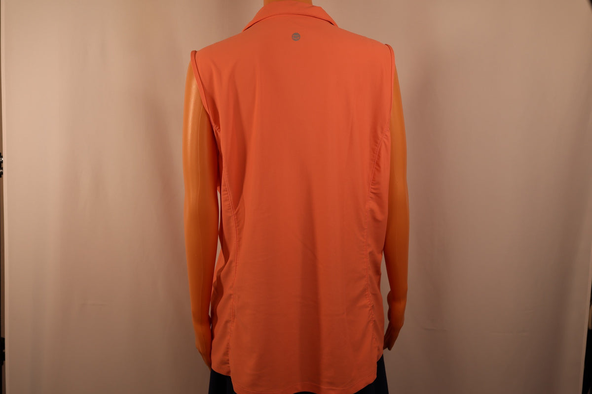 Gradual sleeveless polo peach, back