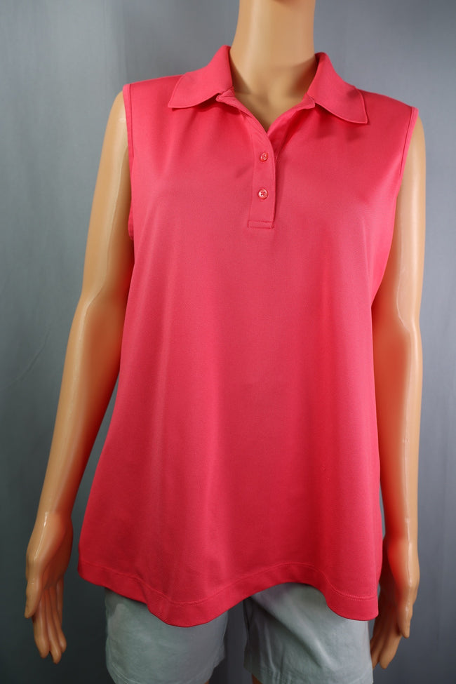 Greg Norman Top, Coral, Size XL