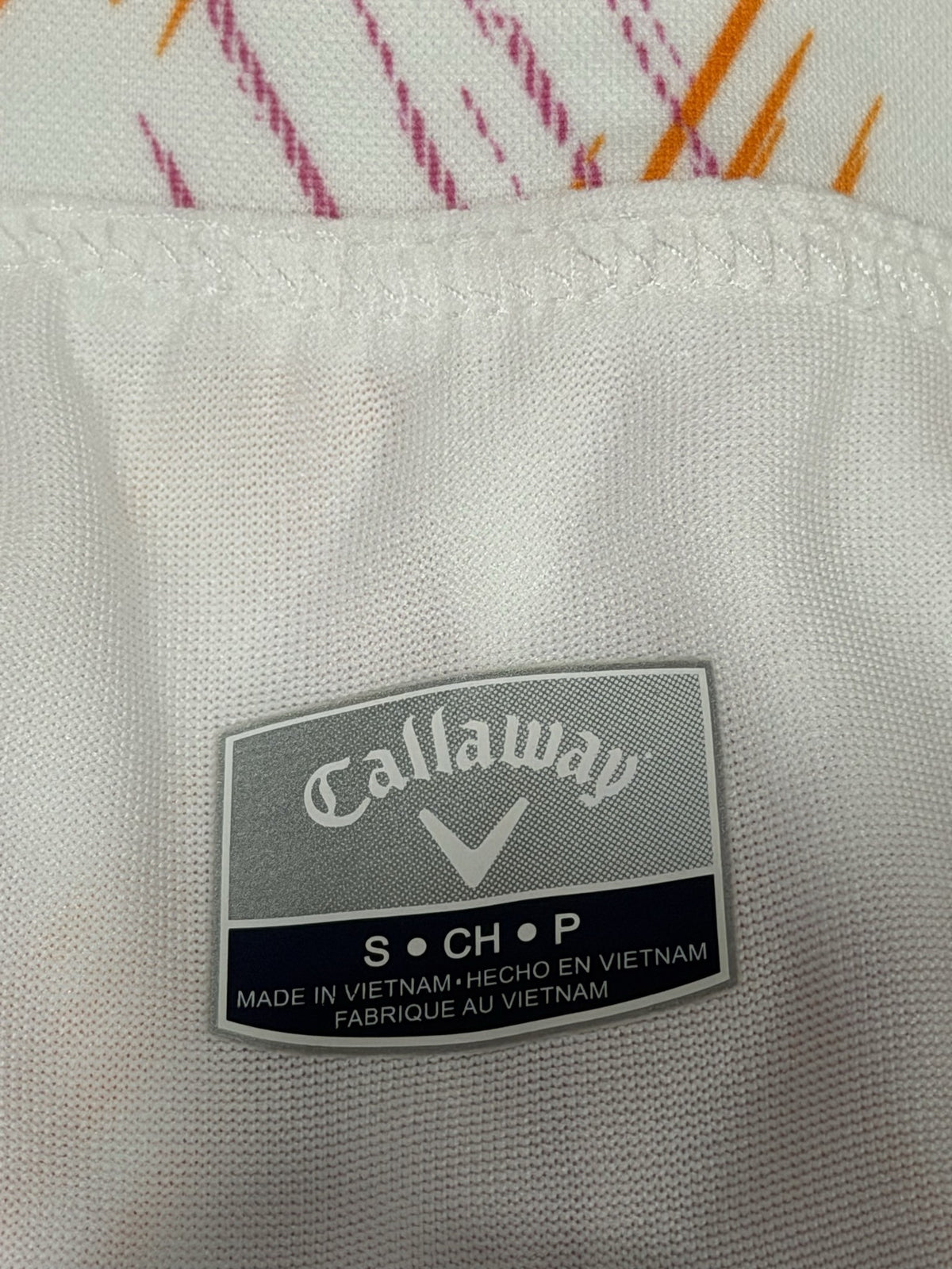 Callaway Skort - brand and size label