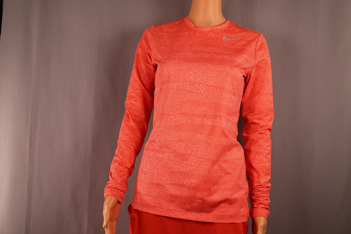 Nike Long-Sleeve Top, Coral, front