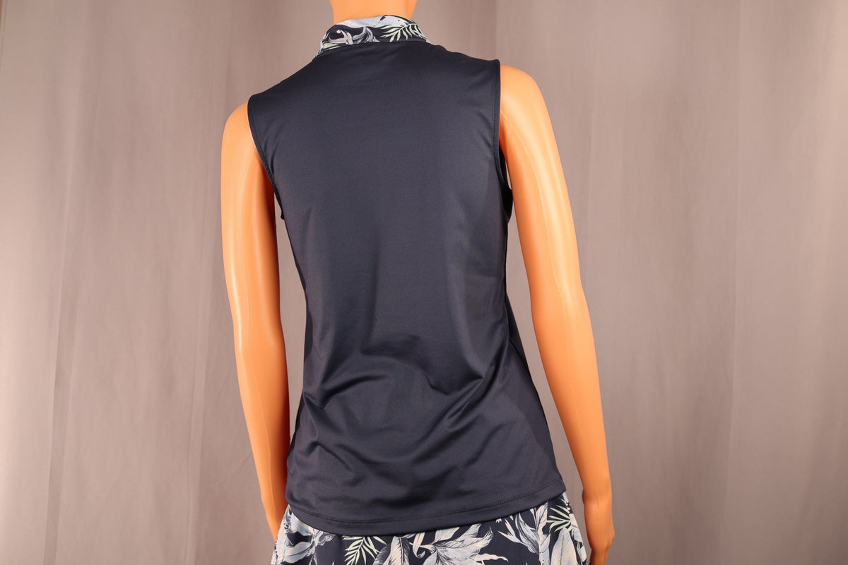 Tommy Bahama Sleeveless Quarter-Zip, Navy, back