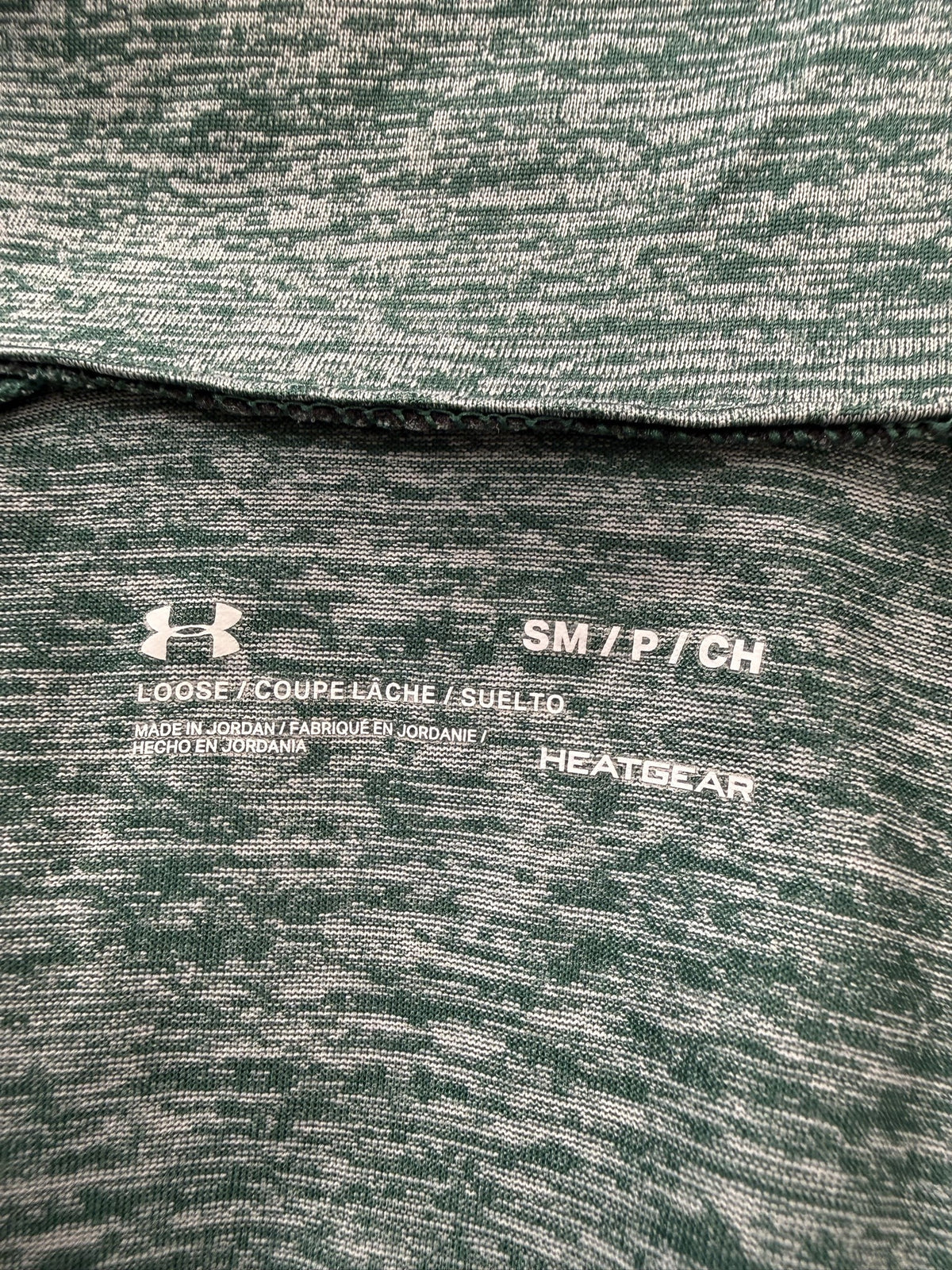 Under Armour Long-Sleeve Half-Zip brand and size label