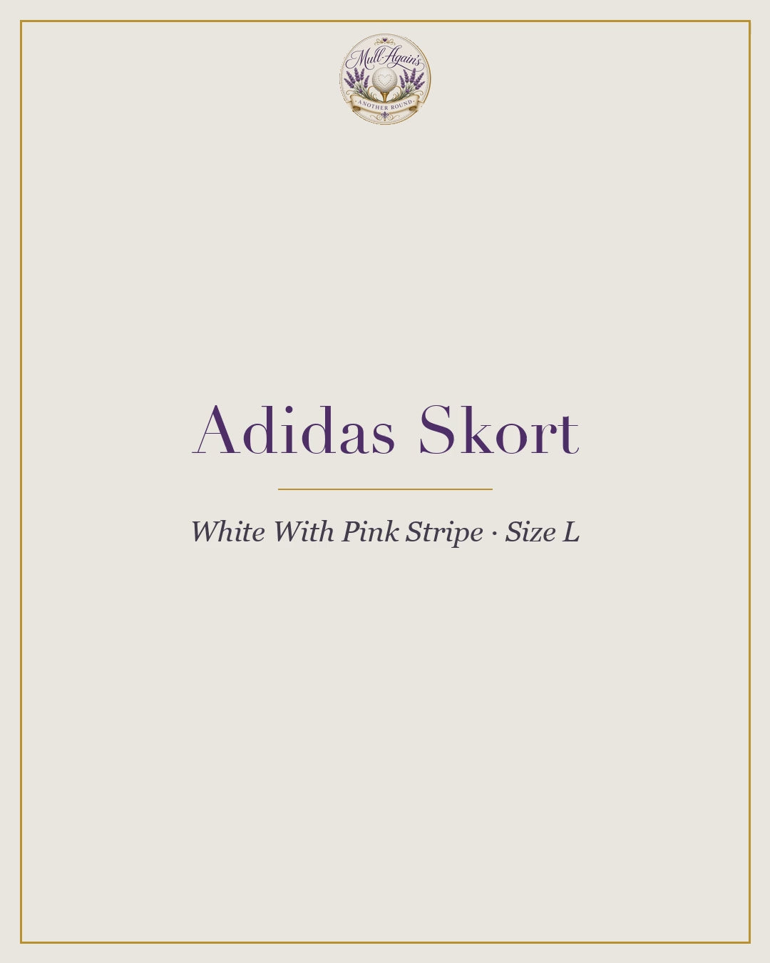 Product reel adidas-skort-white-with-pink-stripe-size-l