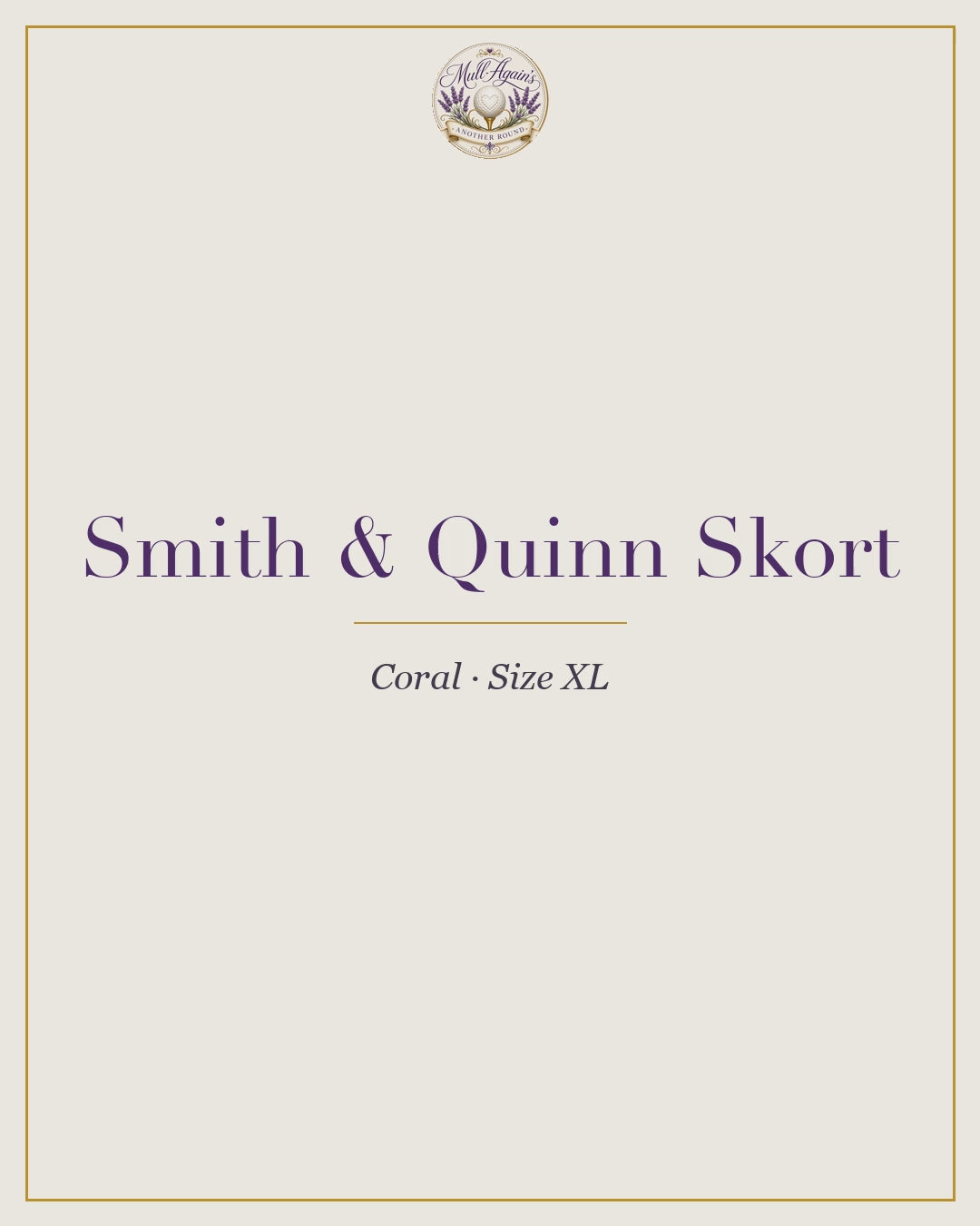 Product reel smith-quinn-skort-coral-size-xl